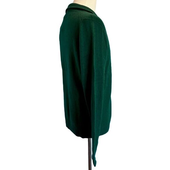 NWT POLO Ralph Lauren Wool Alpaca Pullover Zip Neck Sweater Rich Green S $168.00 - Picture 5 of 6